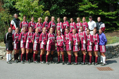 Bates Women's Soccer Team 2001