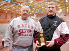 Jaime Sawler '02 and coach Joe Woodhead