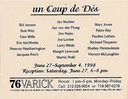 76 Varick Gallery, New York, un Coup de Des, 1998