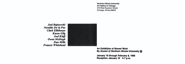 Alumni Exhibition, NIU Art Museum Chicago Gallery Card