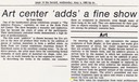 Chicago Herald, Art center ‘adds’ a fine show, 1983