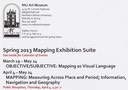 NIU Art Museum, DeKalb, IL, Mapping Exhibition Suite, 2013