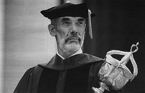  [Photo: Prof. James Leamon in regalia] 