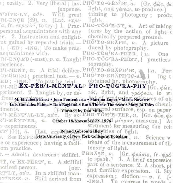 Experimental photography catalog