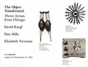 Minneapolis College of Art and Design, The Object Transformed: Three Artists from Chicago, 1987